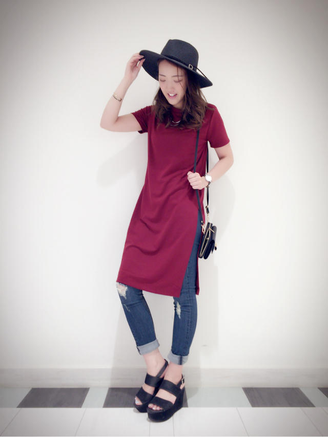 サイド深スリットTops♡晩夏casual code