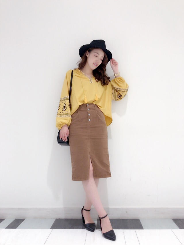 カタログ掲載コーデ♡エスニック柄ブラウス♡KTD