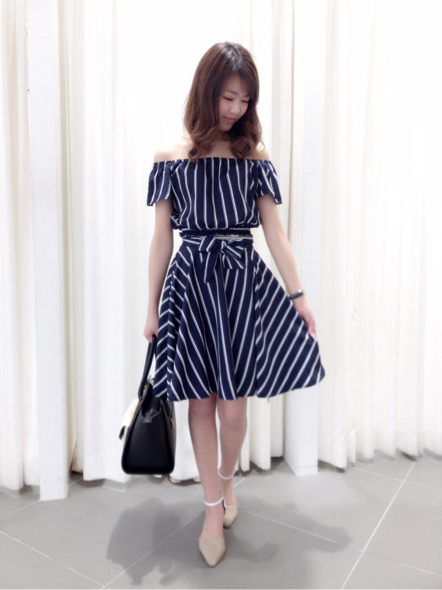 ストライプ柄♡セットアップ♡HONOKA