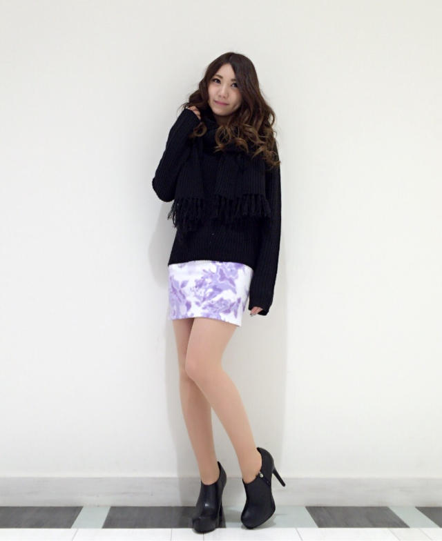 マフラー付き♡あったかコーデ♡
