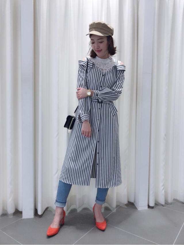 ロングストライプシャツ ♡ KTD 送別会…