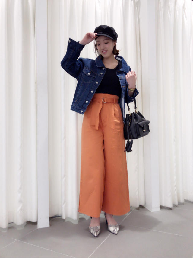 サイドボタンワイドパンツコーデ ♡ KTD