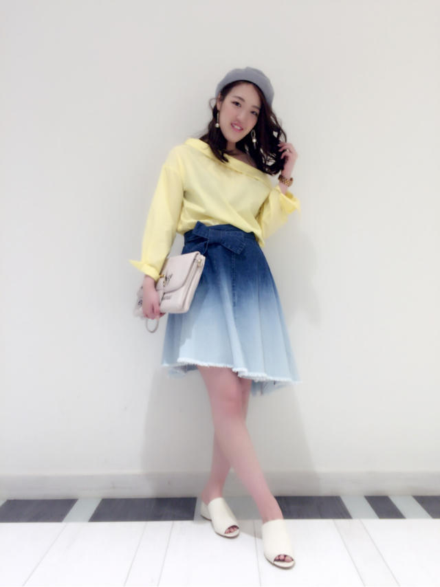 新作 グラデーションdenimスカート ♡ KTD