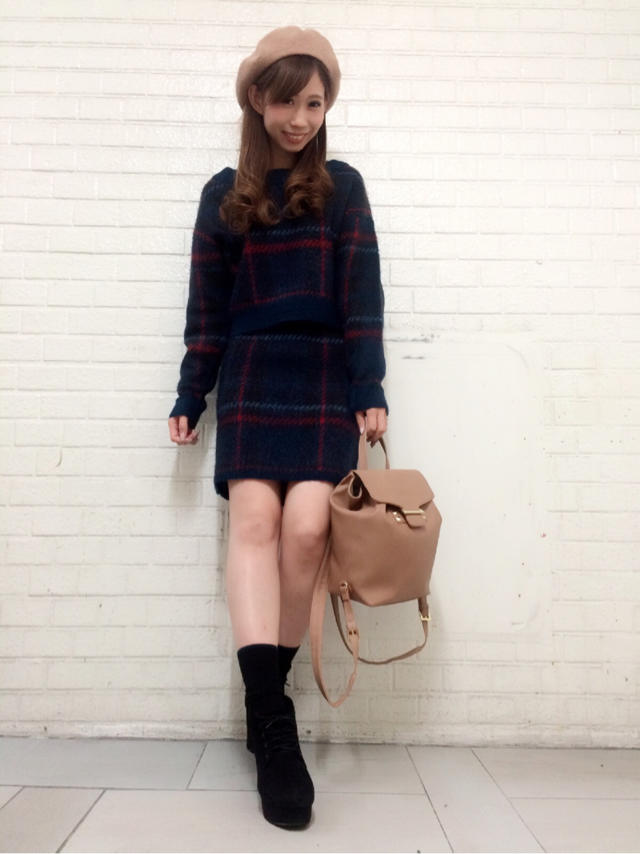 チェック柄セットアップ♡Misaki