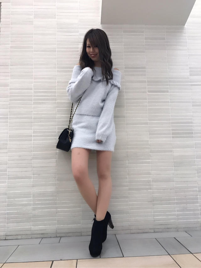 シャギーニットアップ❤︎つな