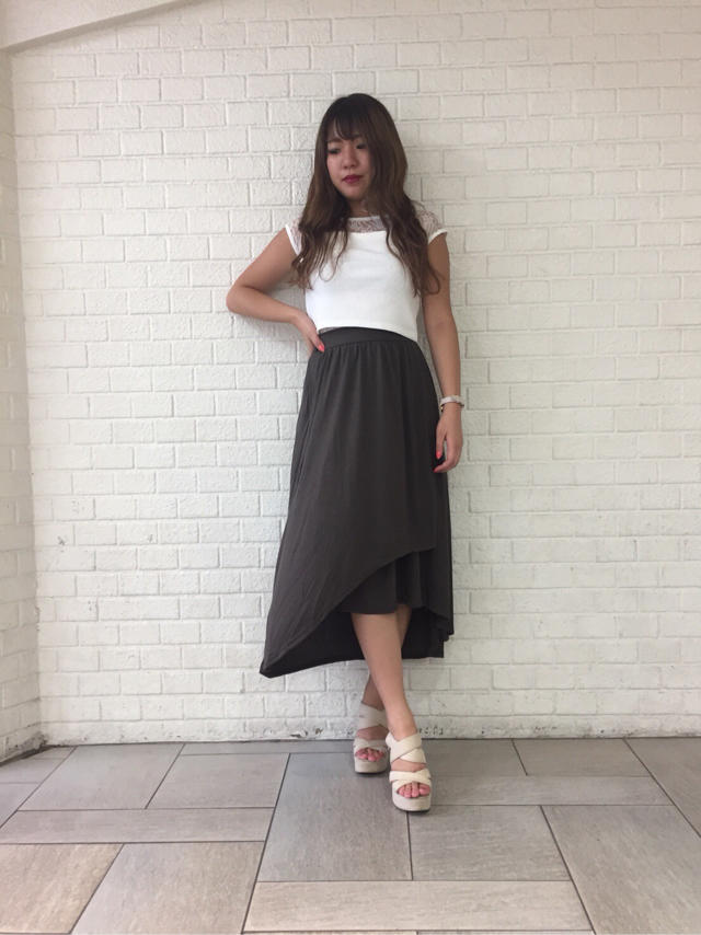 ラップ風カットスカート！miki