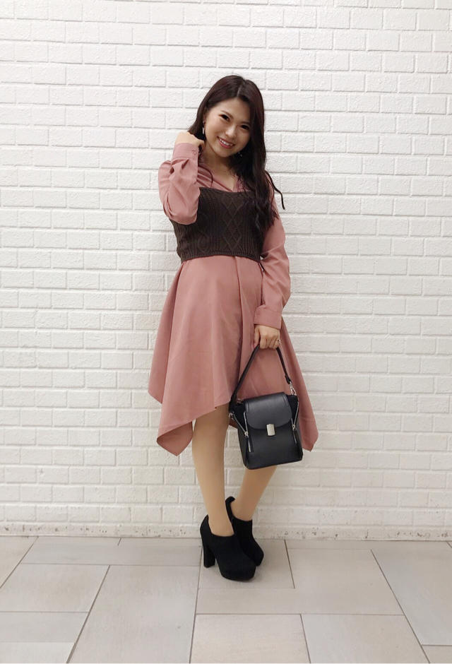 ニットビスチェ&シャツワンピース♡Junko