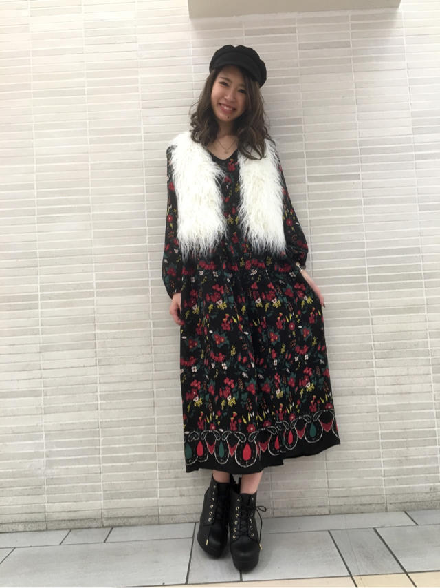 エキゾチック花柄プリントワンピース❤︎Junko