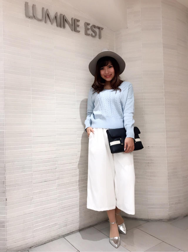 スペプラ第2弾！ケーブル柄knit×ワイドパンツ♡Risakoと♡Misaki