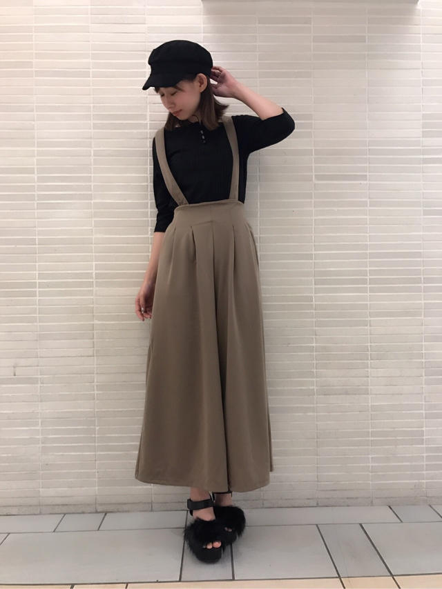 TOPS付きサロペットワイドパンツ❤︎Junko