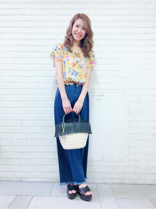 花柄TOPS！後1日で10%OFF終わり…♡Nao