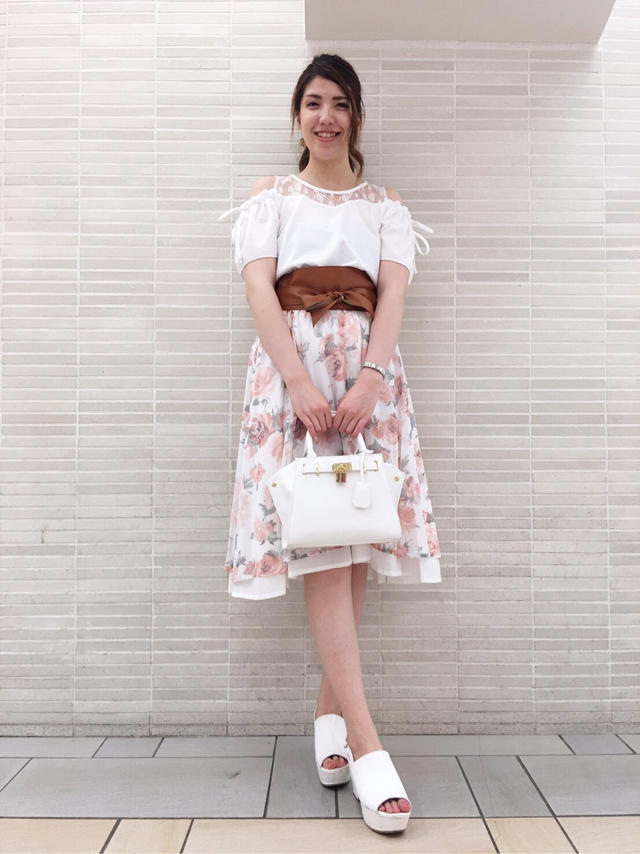 上下花柄で目指せモテ服♡みい