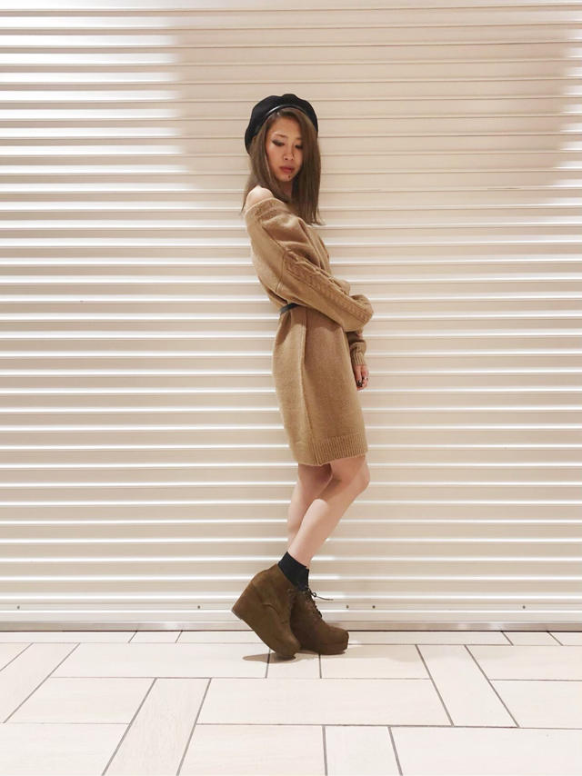 男性ウケ抜群！！萌え袖ニットチュニック❤︎❤︎島田