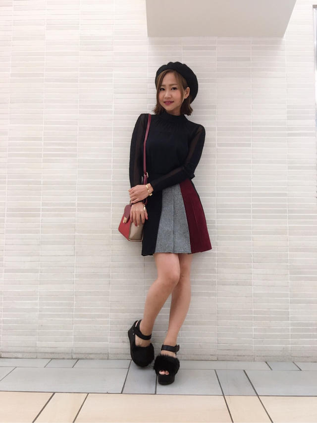 配色ミニスカート❤︎❤︎Junko