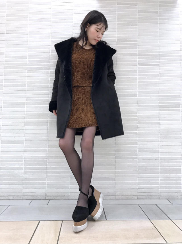 スタッフにも大人気★ロングムートンコート☆Misaki
