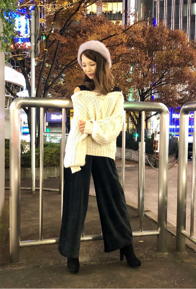 ♡エストブログを見てくださってる方へ初めまして♡&店頭着用コーデ  黒豆●●