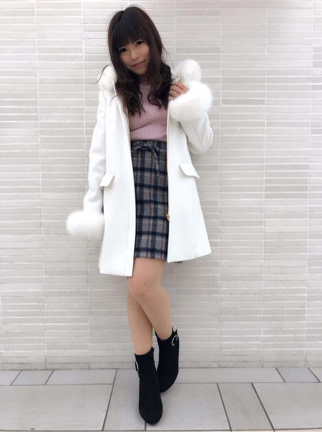 秋のお出かけにオススメ♡チェック柄タイトスカート♡Junko