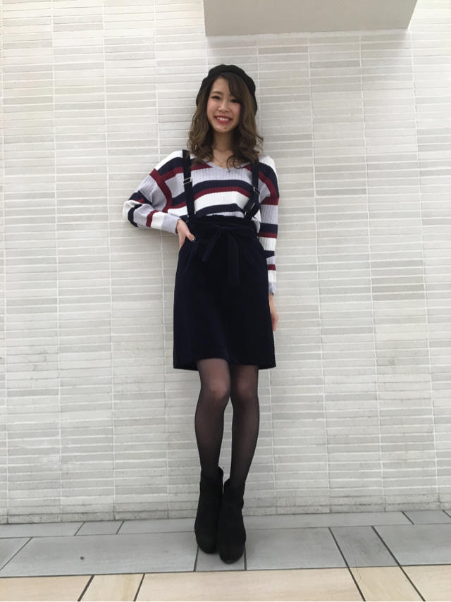 オススメ商品☆マルチボーダーリブニット☆Junko