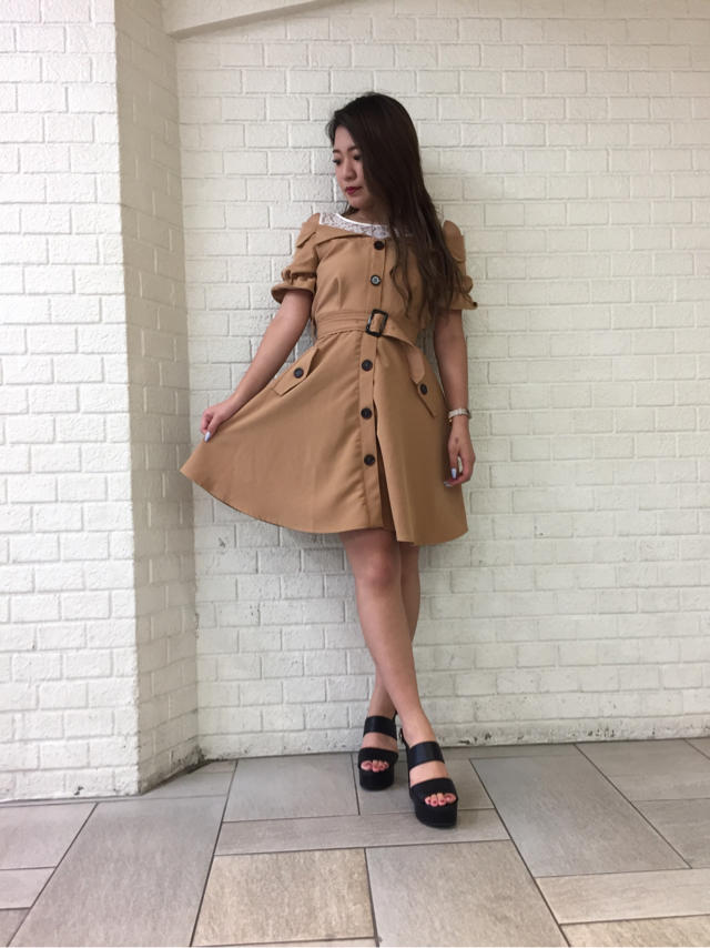 トレンチワンピースnewcolor♡miki