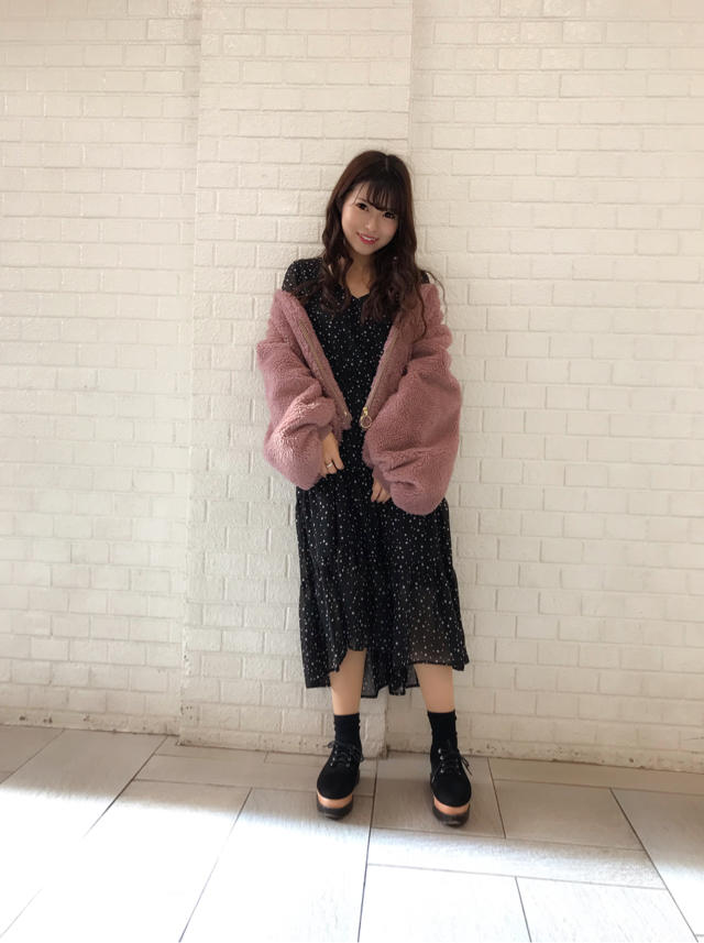 ふんわり星柄ワンピース♡仕事終わりにまやちゃんと♡あやちゅん