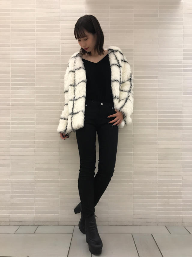 ふわふわもこもこビックシルエットファーコート★Misaki