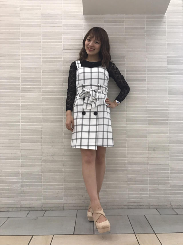 春服♡レースインナー付きジャンスカ♡Junko