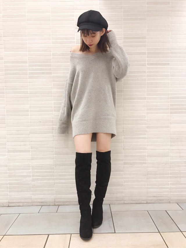 お気に入り店頭コーデ✴︎ニットチュニック✴︎Misaki