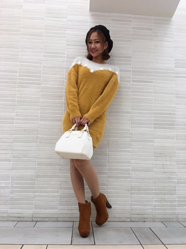 配色シャギーニット♡みい