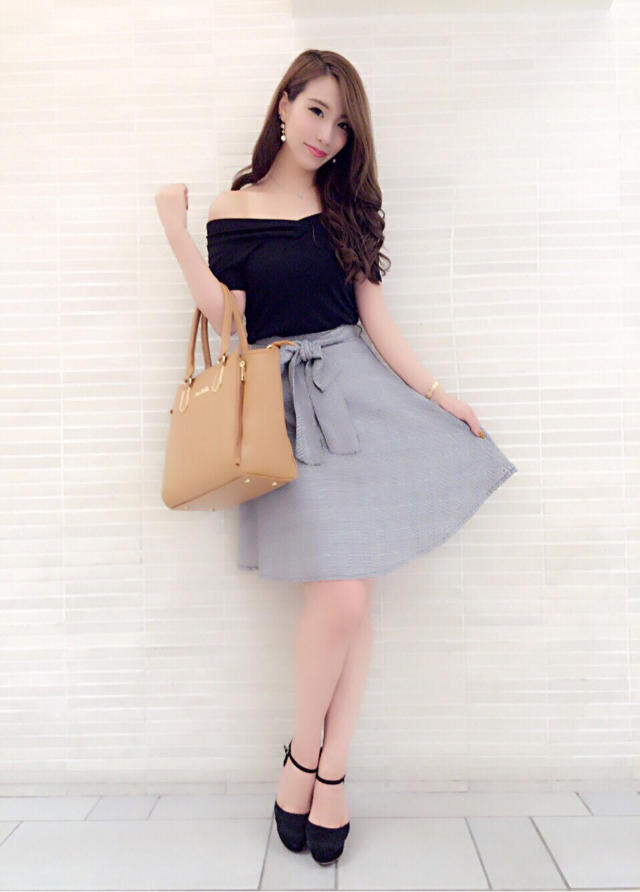 グレンチェックスカート♡Misaki
