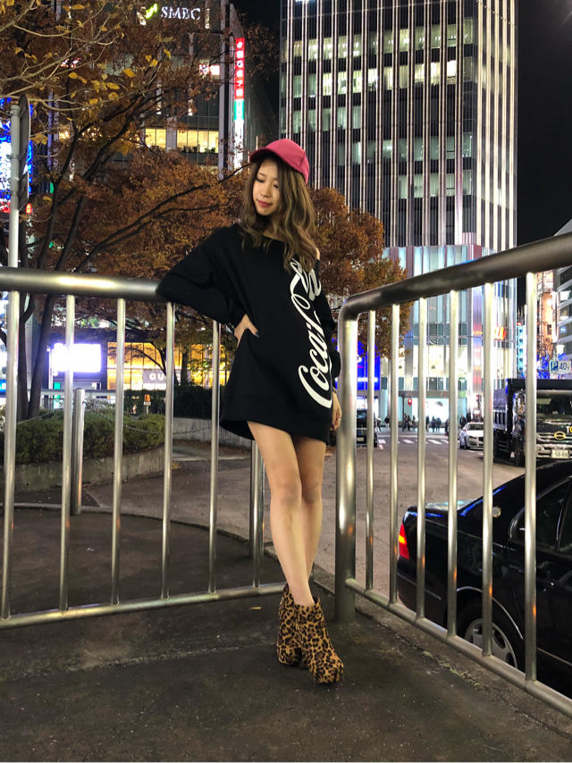コカコーラコラボアイテム♡オフショルニットチュニック♡Junko