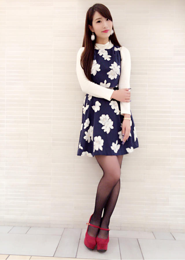 春先まで…♡花柄ワンピース