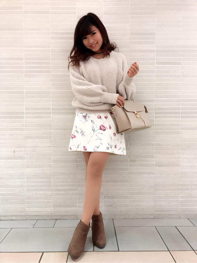 デートにもぴったり！ふわふわシャギーニット♡Misaki