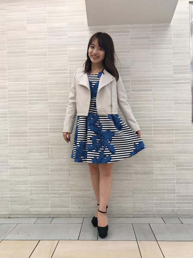 ボーダーに花柄！！ルミネ先行販売ワンピ♡みい