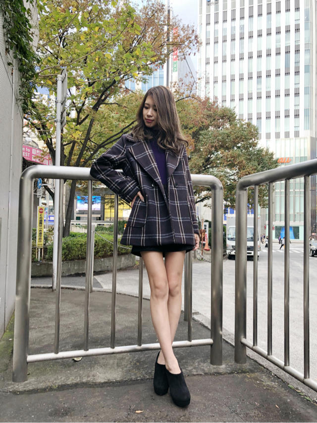Junko一押しチェックコート♡Junko