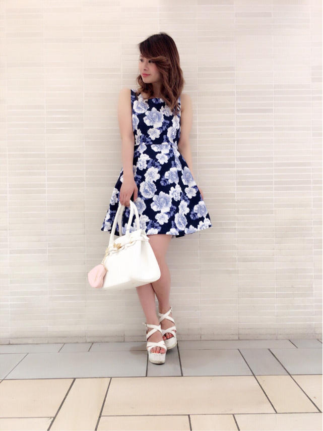 フィット&フレア♡花柄ワンピ✏︎Kana