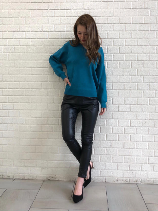Vネックベーシックニット♡Marina
