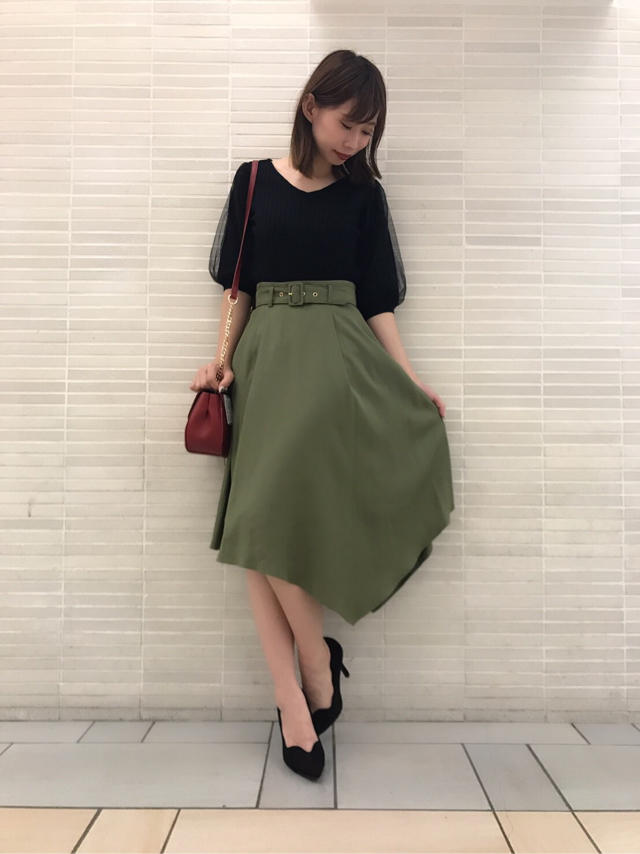 ふんわりボリューム袖の可愛いニット♡送別会♡✏︎あやちゅん