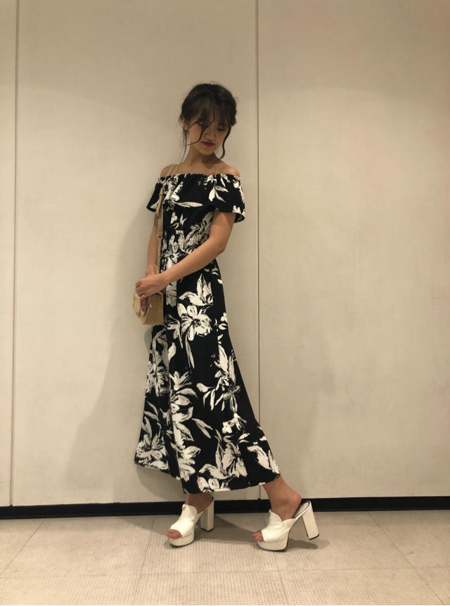 花柄オールインワンコーデ♡NANA