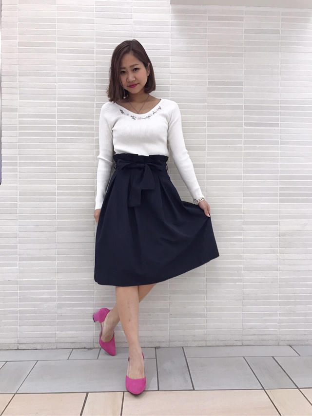 襟元フラワーワンピ♡みい