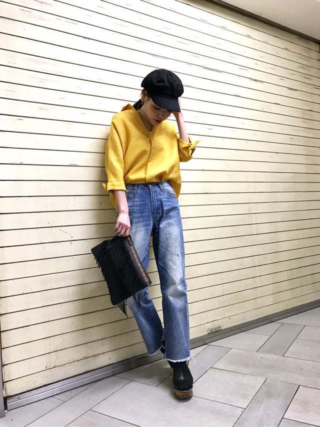 エスト店大人気♡スキッパーシャツ♡Misaki