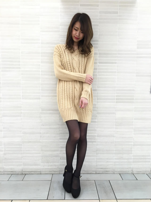 再入荷★ベロアリボンニットチュニック★Junko