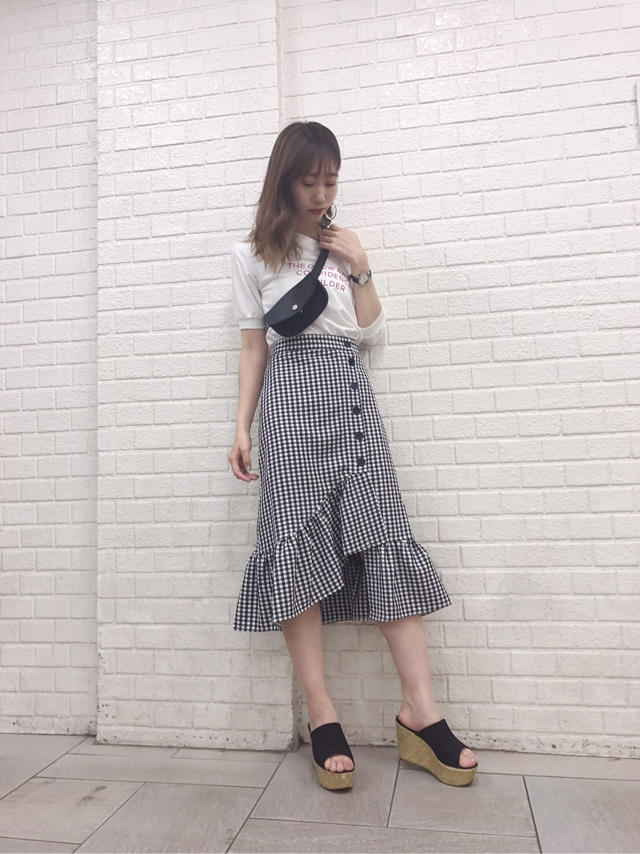 トレンドmixコーデ♡ベルト付ポーチ♡Junko