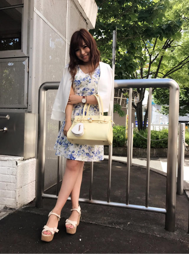 New arrival♡小花柄Aラインワンピース♡♡ピンクが可愛いカフェに...✌︎ななみん