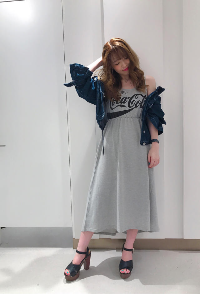 コカコーラノースリーブワンピ♡はじめまして♪Nao