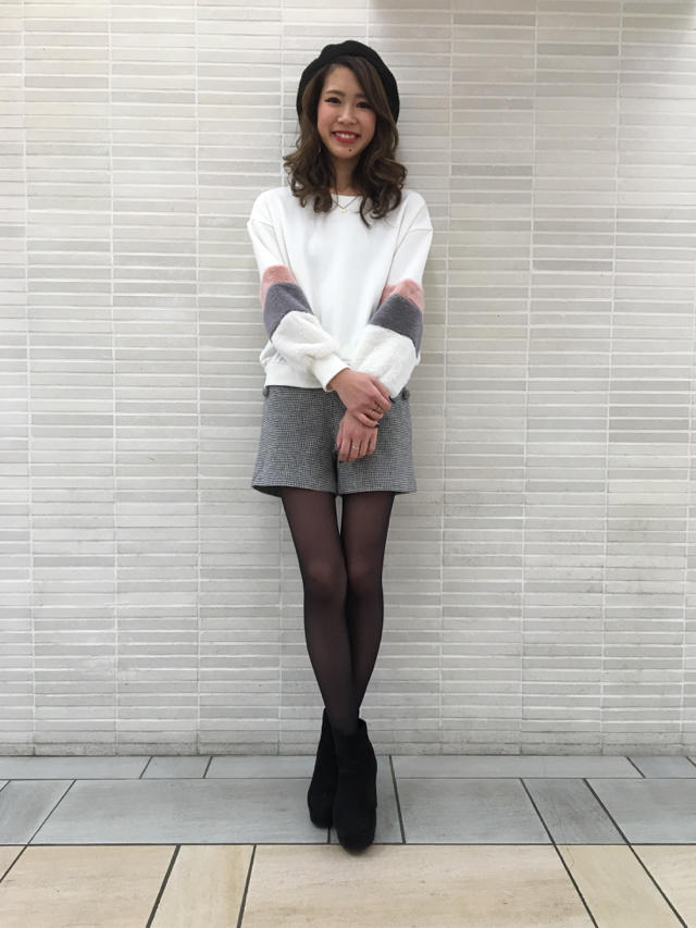 オススメコーデ❤︎ファー袖トップス❤︎Junko