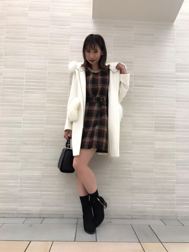おすすめチェック柄ラップワンピ★Misaki