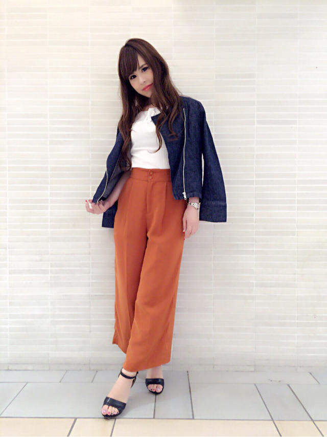 テラコッタパンツ×JK♡asami