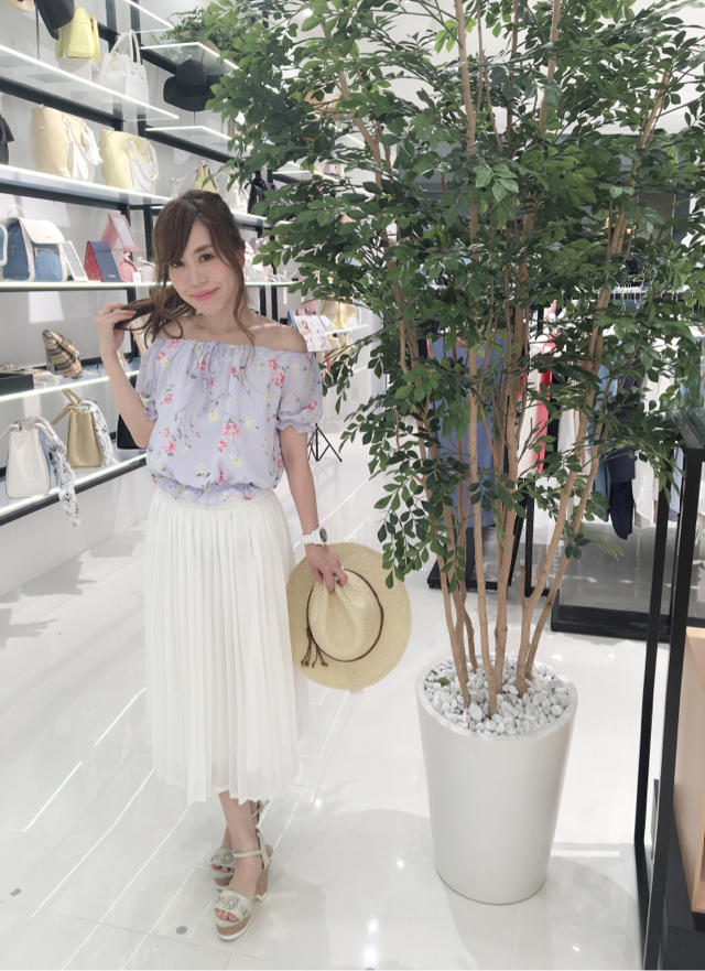 花柄シフォントップスcode♡*.+ﾟいくみ
