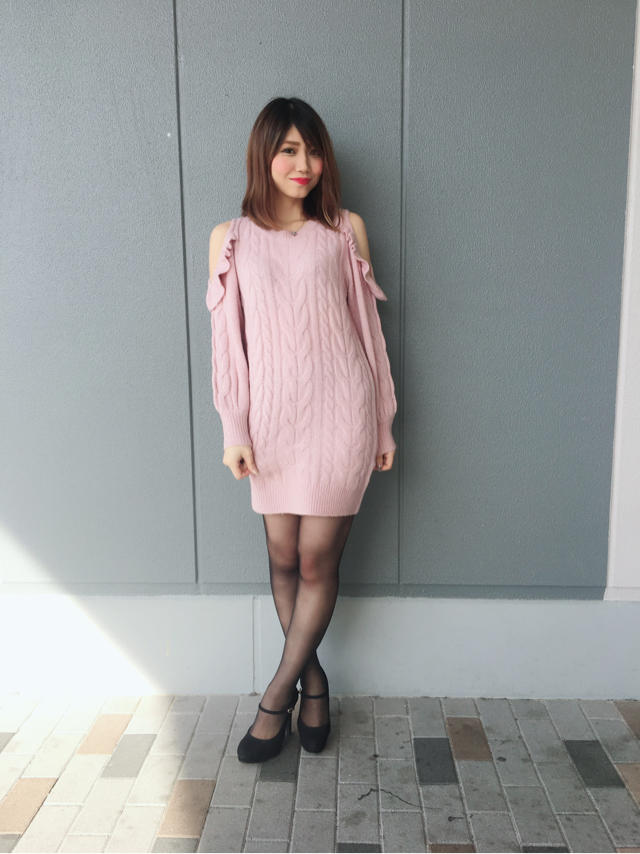 ♡肩開きニットチュニック♡HITOMI♡