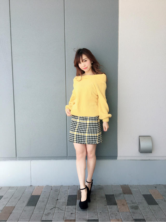 new!!襟ツイストモールニット♡*°MAHO